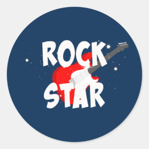 Sticker Rond "Rock Star"