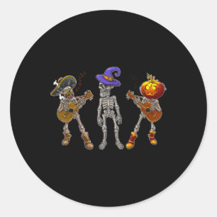 Sticker Rond Rock Sur Band Rock Et Roll Hommes Femmes Halloween