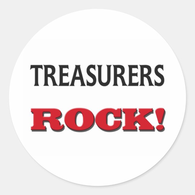 Sticker Rond Rock trésorier (Devant)