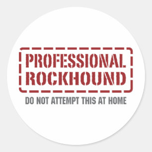 Sticker Rond Rockhound professionnel