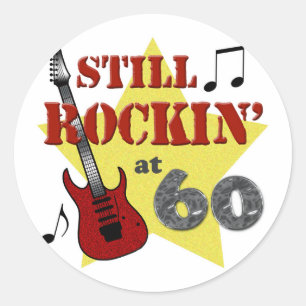 Sticker Rond Rockin toujours à 60
