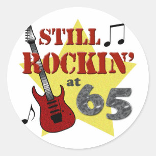 Sticker Rond Rockin toujours à 65
