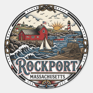 Sticker Rond Rockport, Massachusetts