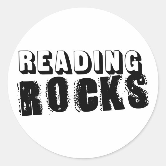 Sticker Rond Rocks de reading (Devant)