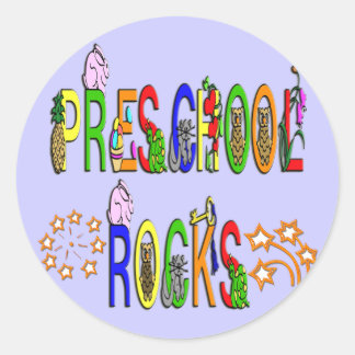 Sticker Rond Rocks préscolaires - Étoiles