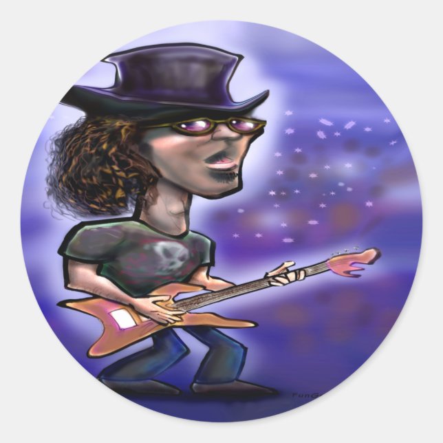 Sticker Rond Rockstar (Devant)