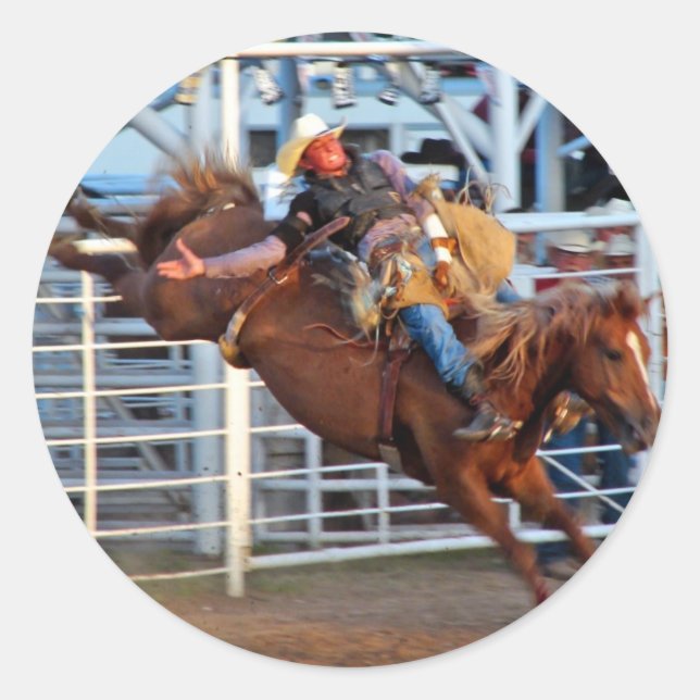 Sticker Rond Rodéo ! (Devant)