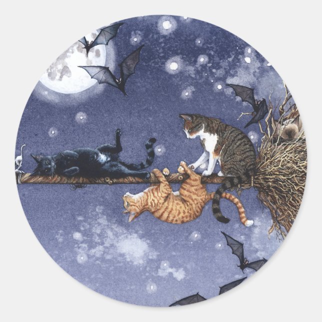 Sticker Rond Rodéo urbain (Devant)