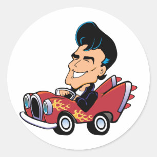 Sticker Rond Rodeur à chaud