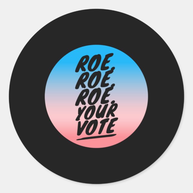 Sticker Rond roe roe roe roe Votre vote 1 (Devant)