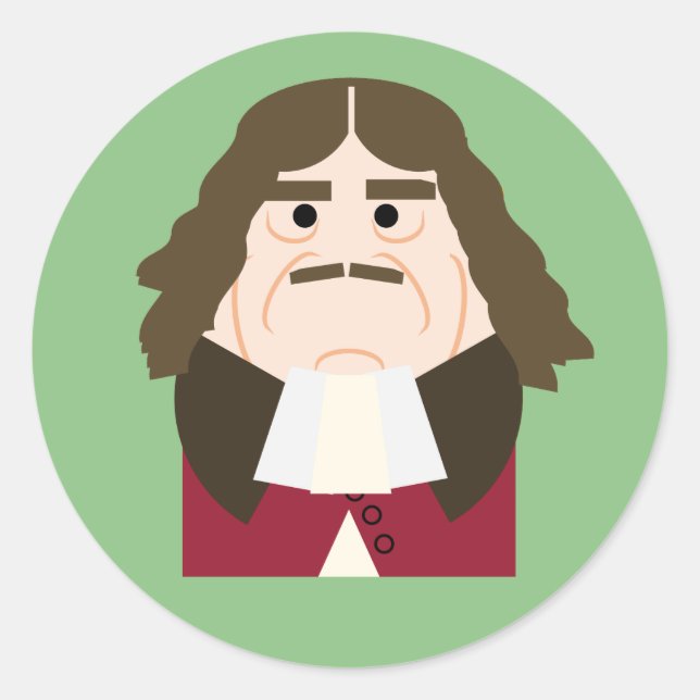 Sticker Rond Roi Charles II (Devant)