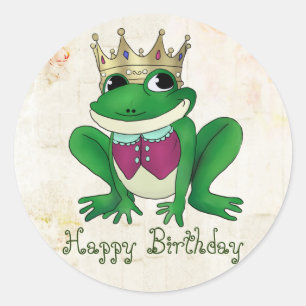 Sticker Rond Roi de grenouille