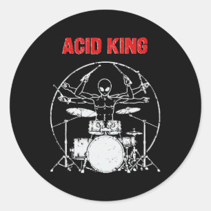 Sticker Rond Roi de l'acide