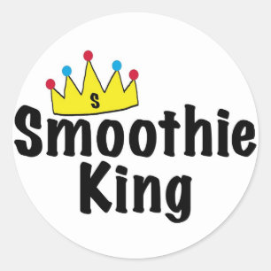 Sticker Rond Roi de Smoothie