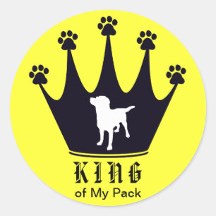 Sticker Rond Roi du pack