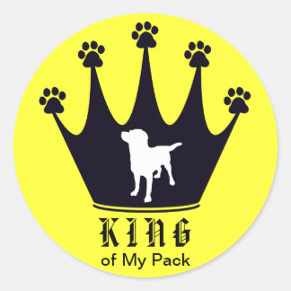 Sticker Rond Roi du pack