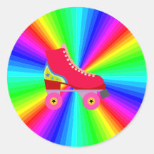 Rollerskate Sur Spectre De Couleurs Radial