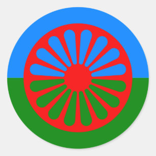 Sticker Rond Roma, Inde