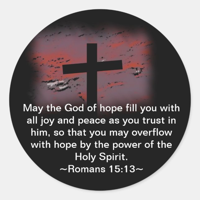 Sticker Rond Romains 15:13 (Devant)