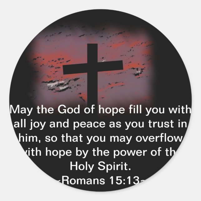Sticker Rond Romains 15:13 (Devant)