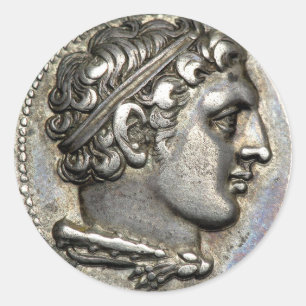 Sticker Rond Roman Coin