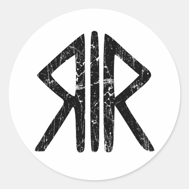 Sticker Rond Roman Way Dieux religion symbole antique antiquité (Devant)