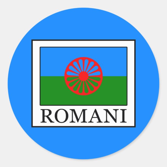 Sticker Rond Romani (Devant)
