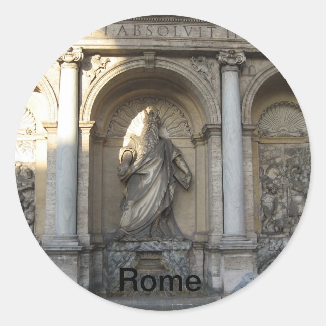 Sticker Rond Rome (Devant)