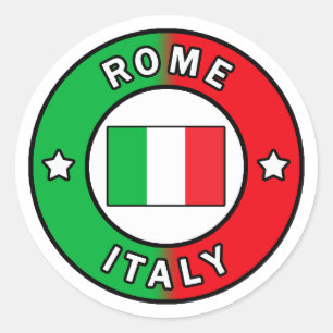 Sticker Rond Rome Italie