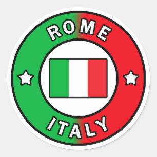 Sticker Rond Rome Italie