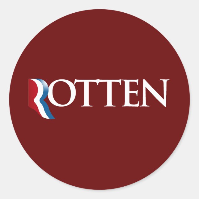 Sticker Rond Romney est Rotten.png (Devant)