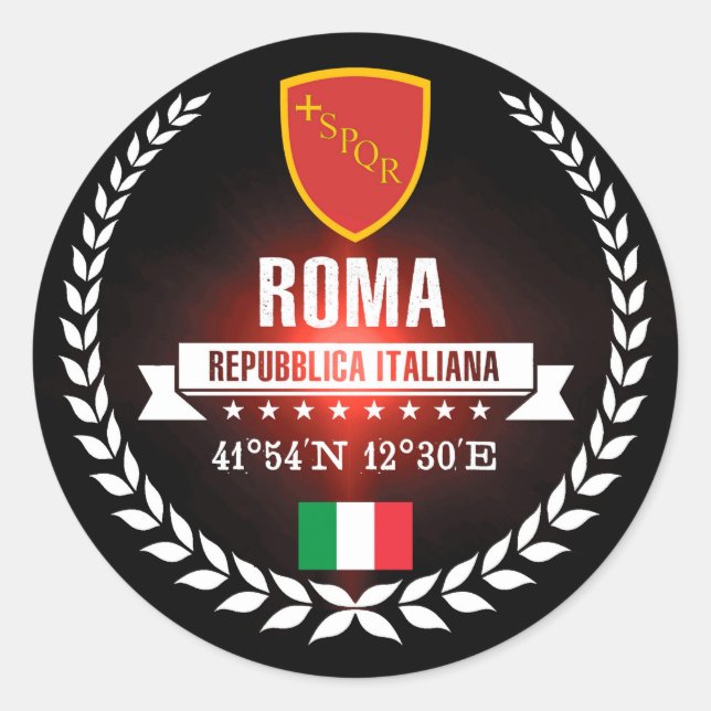 Sticker Rond Roms (Devant)