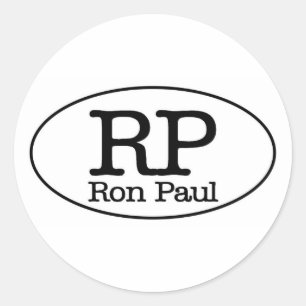 Sticker Rond Ron Paul