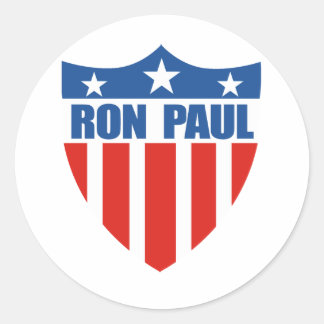 Sticker Rond Ron Paul à la présidence (12)