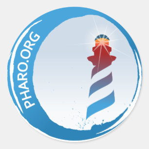 Sticker Rond Rond de Pharo d'autocollant petit
