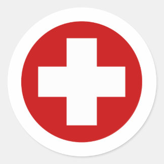 Sticker Rond Rond-point d'urgence de la Croix-Rouge suisse