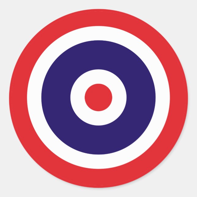 Sticker Rond Ronde du drapeau de la Thaïlande rond (Devant)