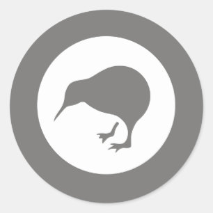 Sticker Rond Rondeau de kiwi de la Nouvelle Zélande RAF modér