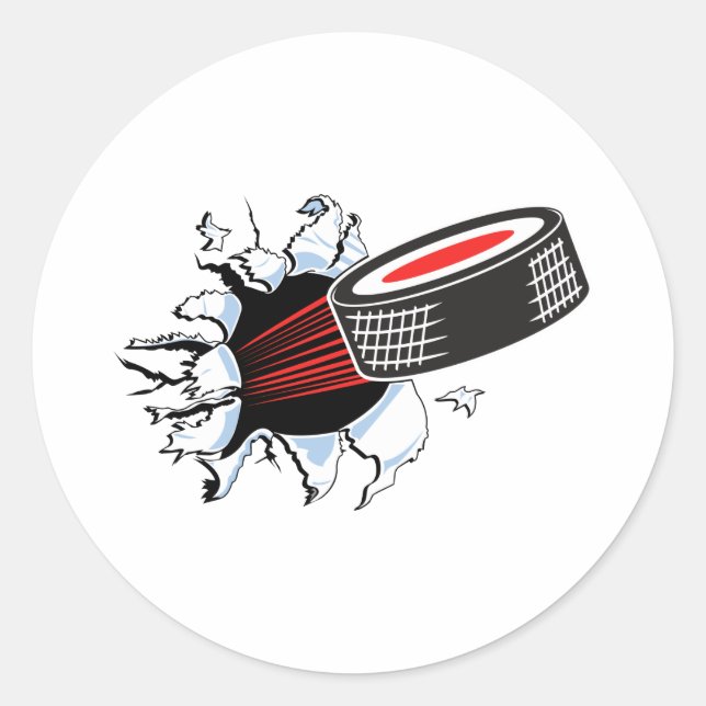 Sticker Rond rondelle de hockey (Devant)