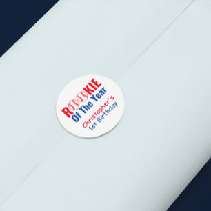 Sticker Rond Rookie Baseball 1er anniversaire