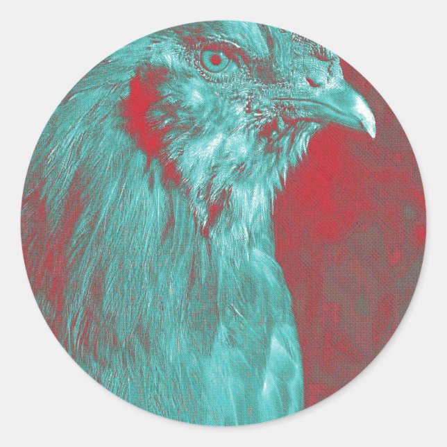 Sticker Rond Rooster (Devant)