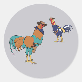 Sticker Rond Rooster Rivals