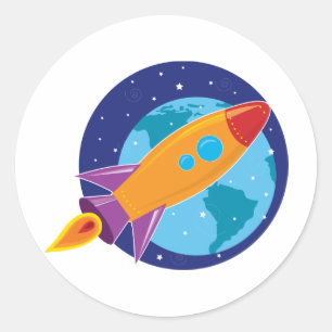 Sticker Rond Roquette