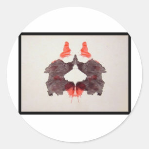 Sticker Rond Rorschach Inkblot 2.0