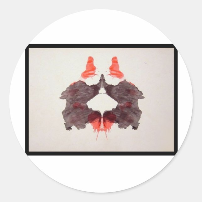 Sticker Rond Rorschach Inkblot 2.0 (Devant)