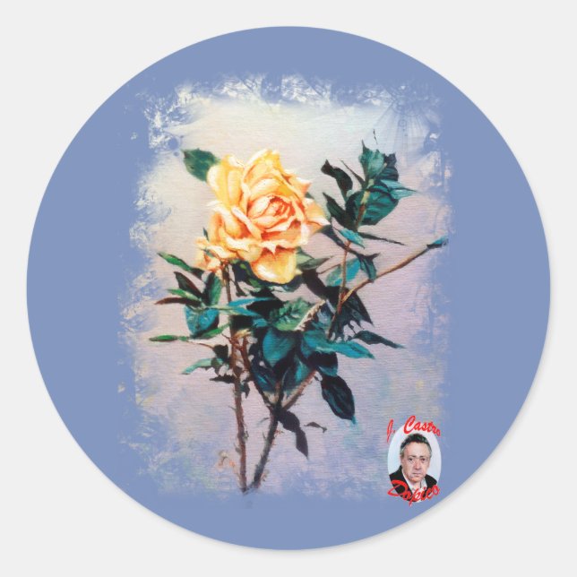 Sticker Rond Rosa/Rose (Devant)