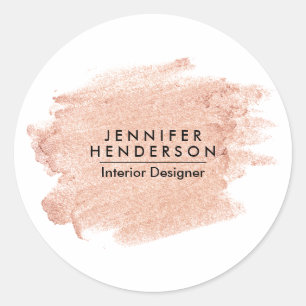 Sticker Rond Rose