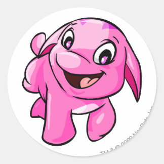Sticker Rond Rose