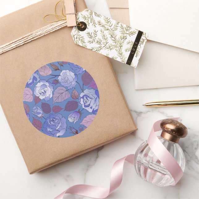 Sticker Rond Rose 32 (Cadeaux)