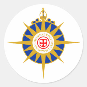 Sticker Rond Rose anglican